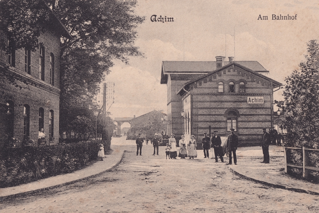 Bahnhof Achim Ansichtskarten Landkreis Verden